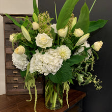 Load image into Gallery viewer, Seasonal Arrangement in Glass Vase