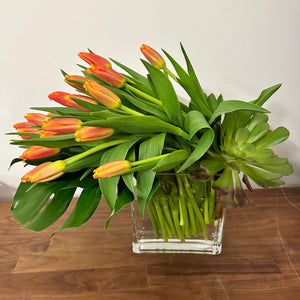 Contemporary Cascading Tulips