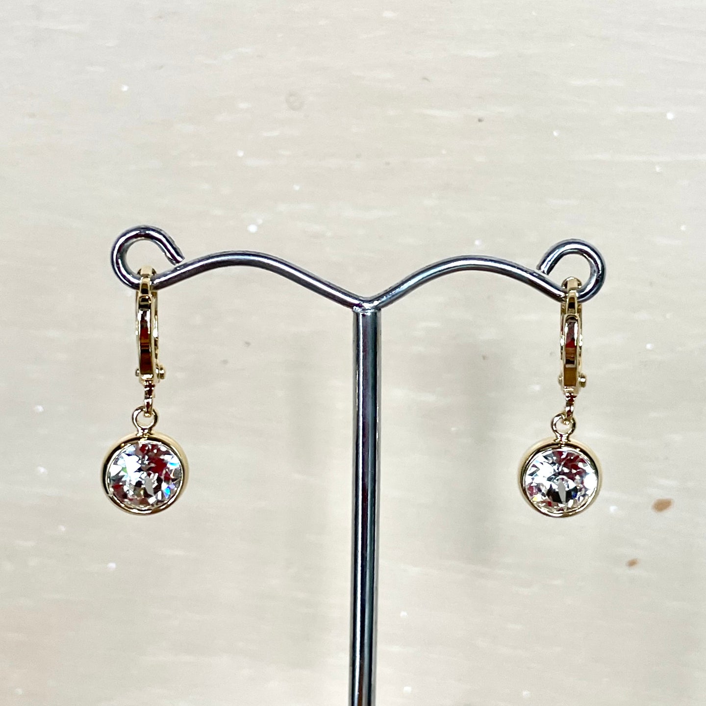 Crystal Huggie Hoop Earrings