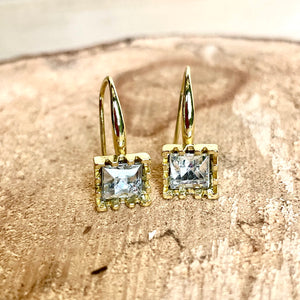 Square Crystal Earrings