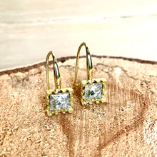 Load image into Gallery viewer, Square Crystal Earrings
