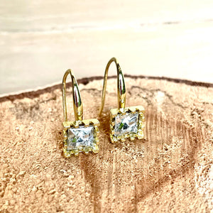 Square Crystal Earrings