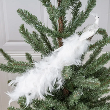 Load image into Gallery viewer, White Christmas Peacock
