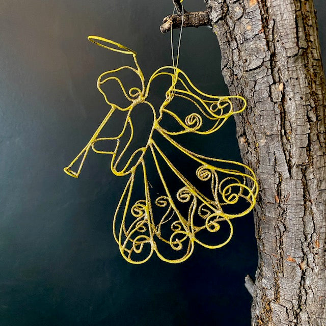 Gold Halo Angel Ornament