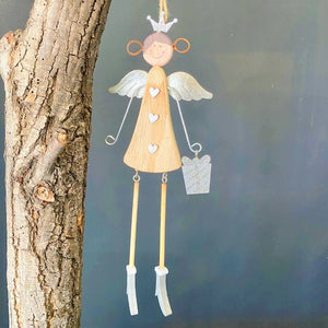 Wooden Angel Hanging Ornament