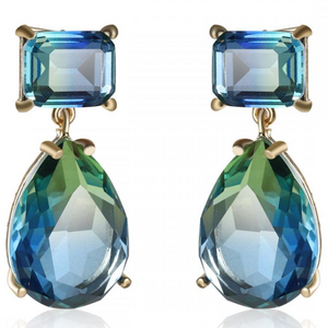 Blue Pendant Earrings