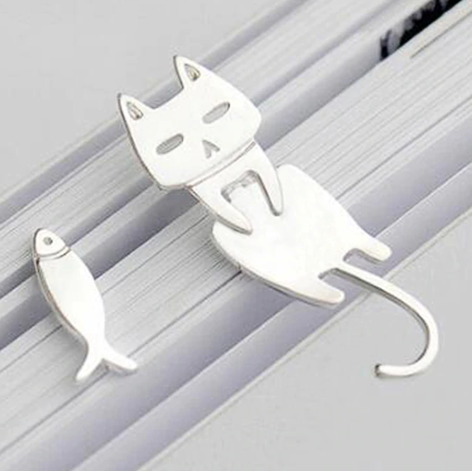 Cat & Fish Stud Earrings