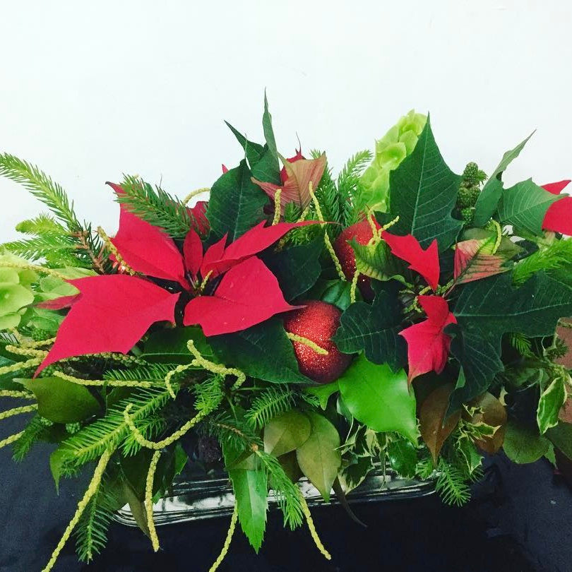 Poinsettia Table Floral