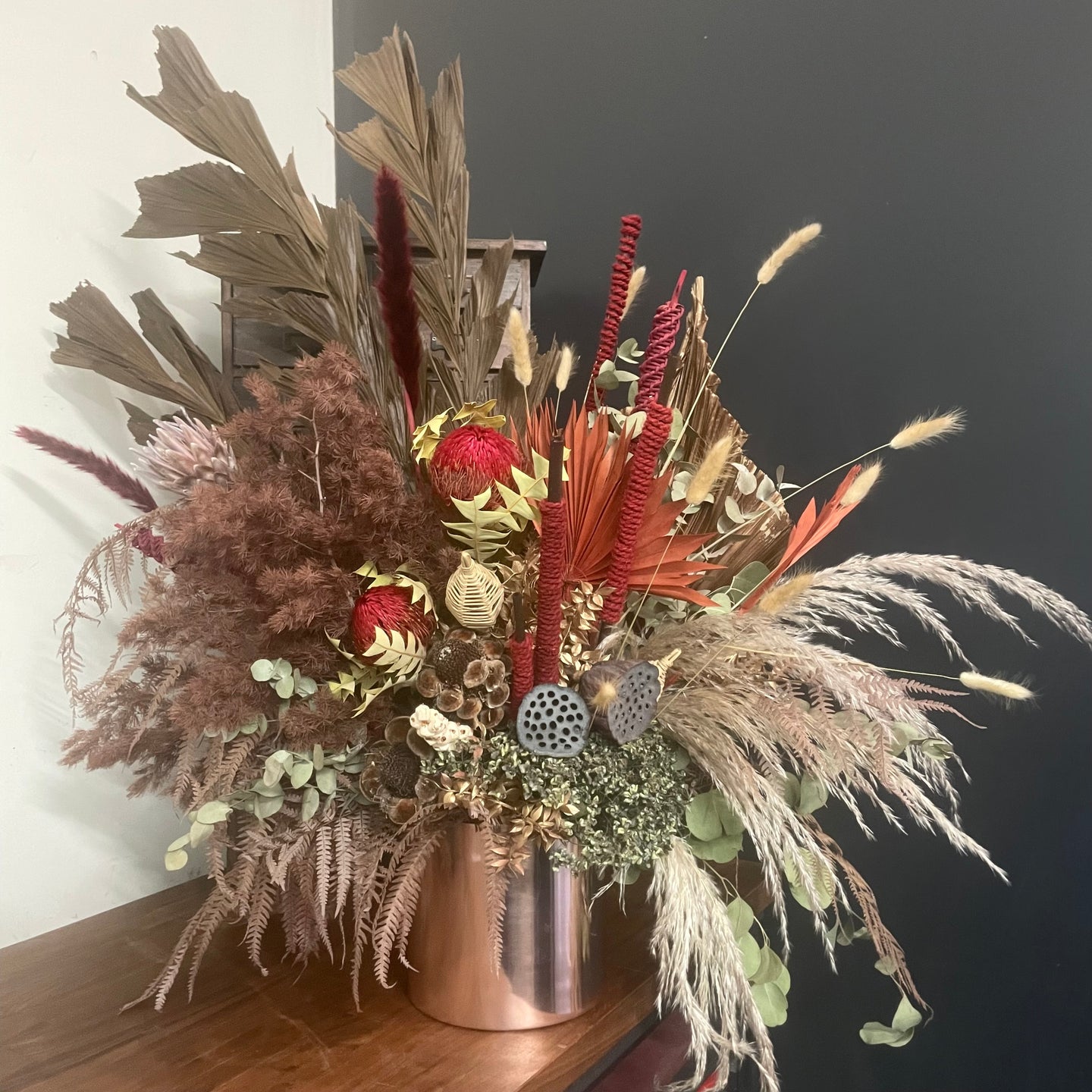 Everlasting Flower Autumn Arrangement - Large