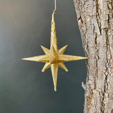 Load image into Gallery viewer, Glittered Star Ornament
