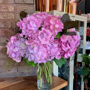 Seasonal Arrangement in Glass Vase