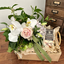 Load image into Gallery viewer, Flower &amp; Chocolate Hamper
