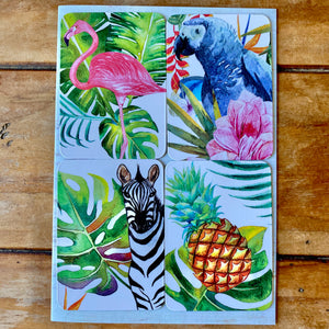Tropical Removable Magnets Gift Card