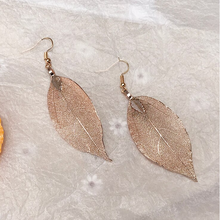 Load image into Gallery viewer, Leaf Cutout Earrings
