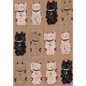 Lucky Cats Fabric Gift Card