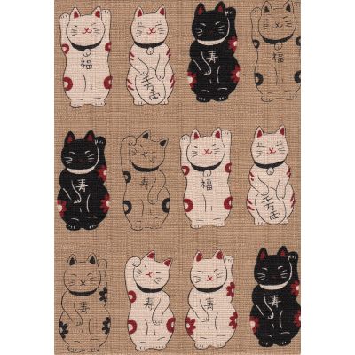 Lucky Cats Fabric Gift Card
