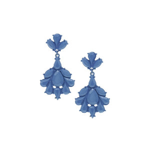 Blue Petal Earrings