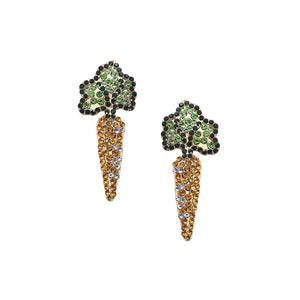 Crystal Carrot Earrings