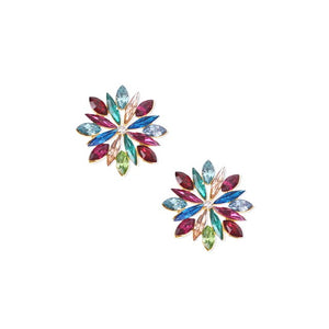 Crystal Flower Earrings
