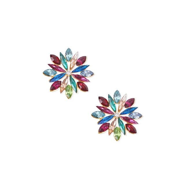 Crystal Flower Earrings