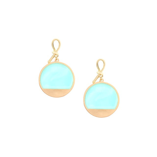 Resin Circle Knot Earrings