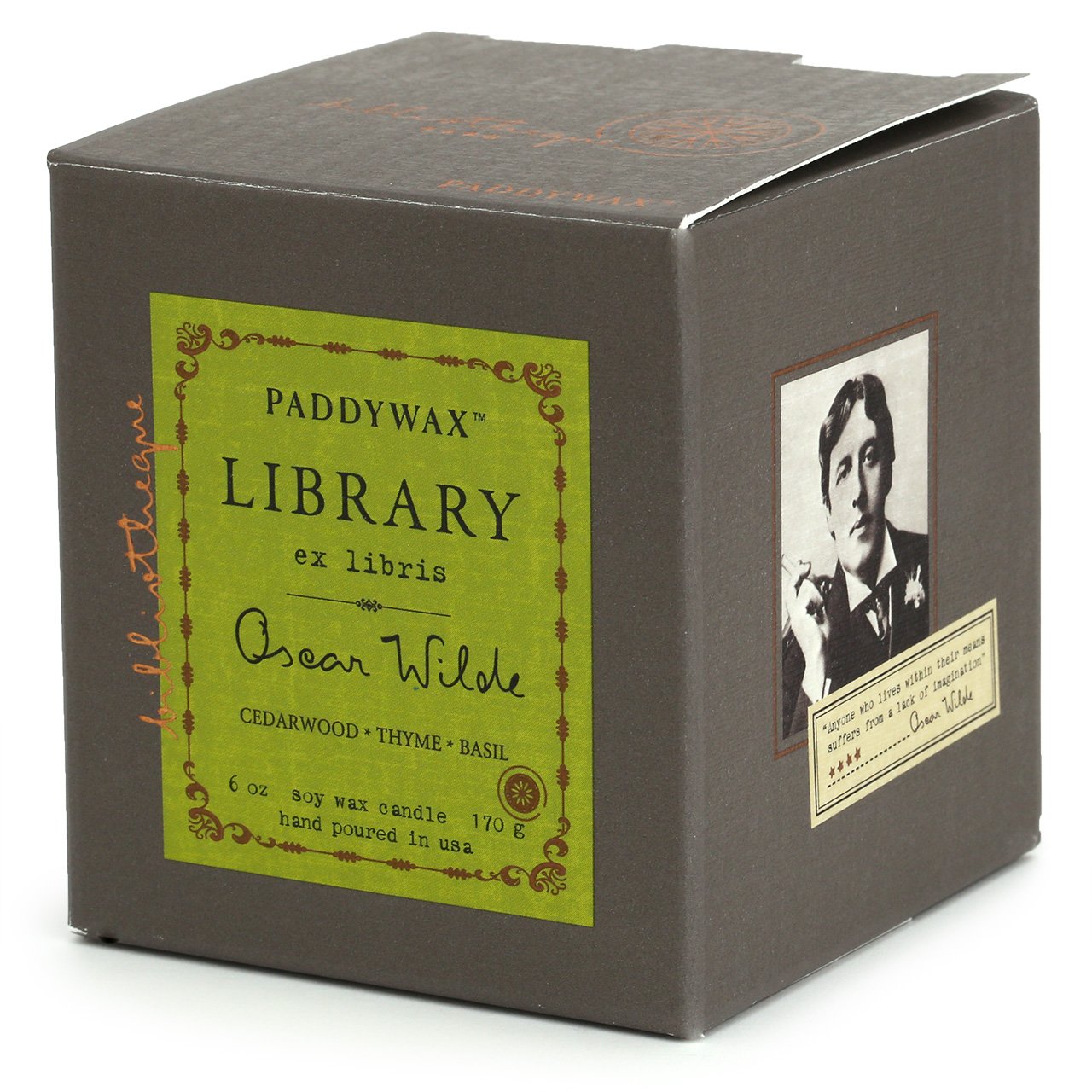 Paddywax Library Soy Candle 170g - Oscar Wilde