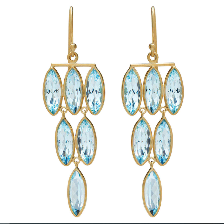 Modern Pale Blue Earrings