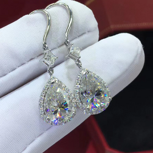 Brilliant Pear Drop Earrings