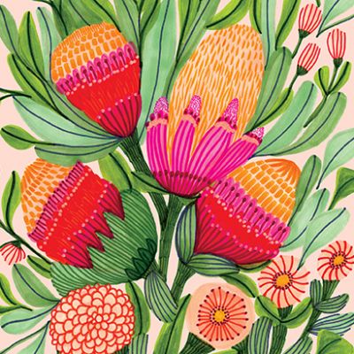 Protea & Gum Blossoms Gift Card