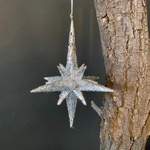 Load image into Gallery viewer, Glittered Star Ornament
