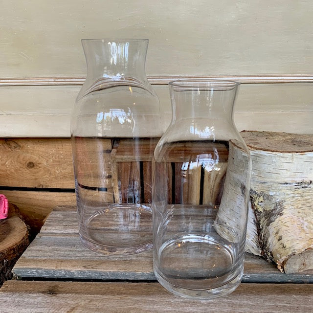 Glass Milk Bottle Vases