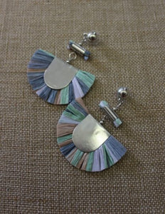 Raffia Fan Earring
