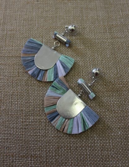 Raffia Fan Earring